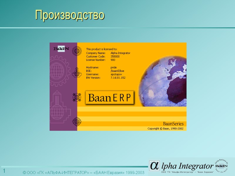 Производство